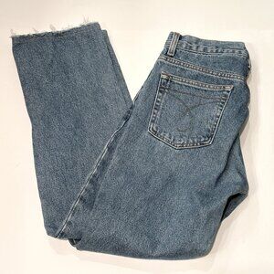 Vtg Calvin Klein straight leg stone wash mom jeans, 7